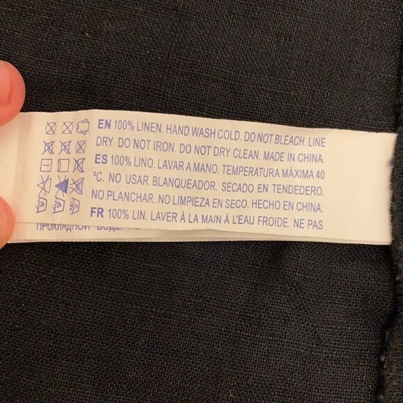 Forever21 Black Linen Button Up Vest with Draw Strings - Picture 11 of 13